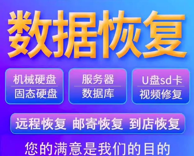移动硬盘数据恢复电脑机械固态U盘sd卡照片视频远程修复软件服务
